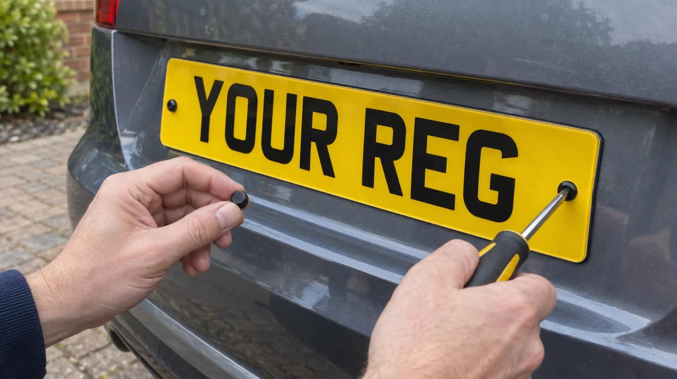 How to Fit Number Plates: Screws, Sticky Pads or Holders